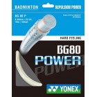 Yonex Badminton BG80 Power White Restring
